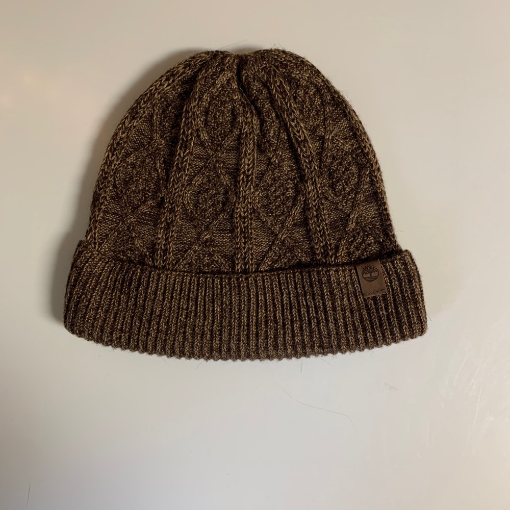 Brown Timberland beanie